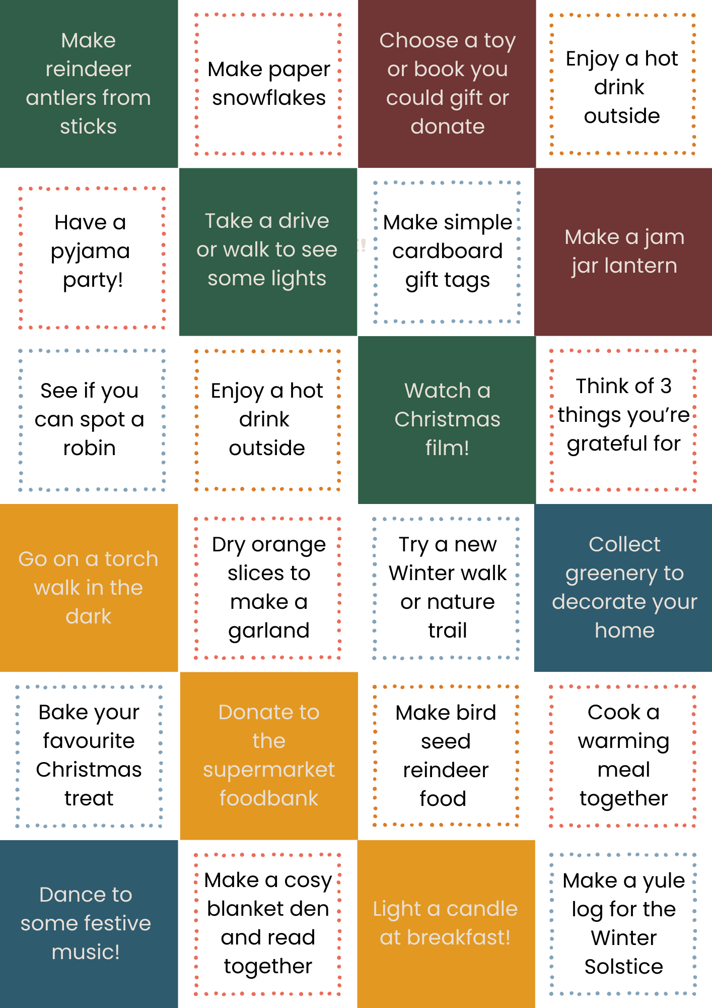 Wildhood Advent Activities